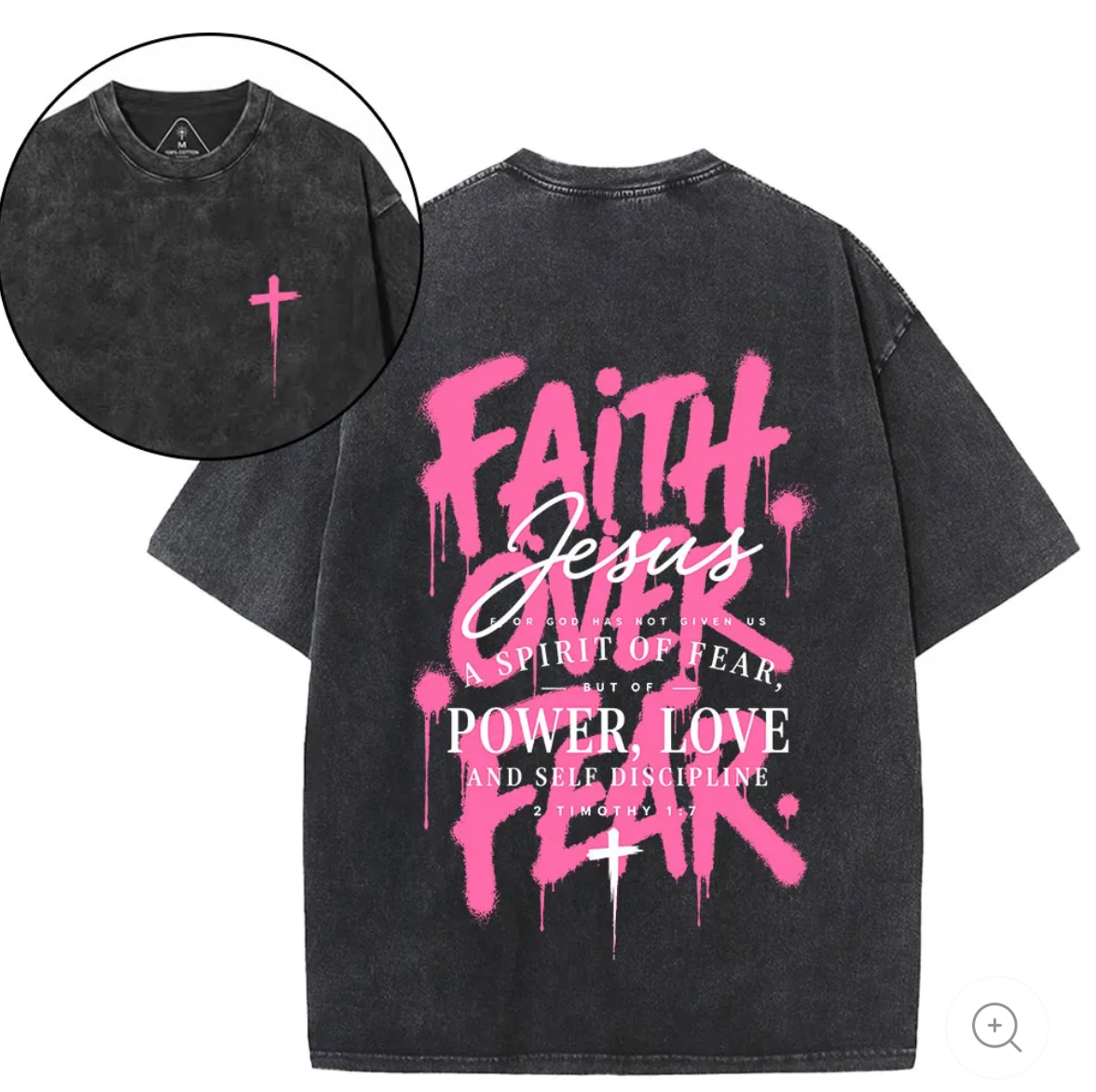 Oversized T-shirt Faith Over Fear